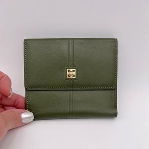 Givenchy Leather Olive Green BiFold Wallet